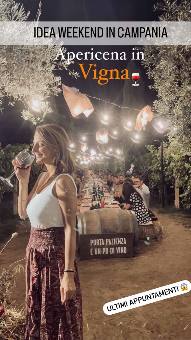 Ultime occasioni e ultimi aperitivo d’estate.
Tagga qualcuno che… DEVE PRENOTARE ✌🏻
Se non riuscite quest’anno… tenetevi pronti per il prossimo!

Abbiamo testato per voi questo Aperitivo o meglio… Apericena da @scompigliowine 

🍇 Una tenuta deliziosa, uno splendido vigneto, lucine e balle di fieno.
Siamo a Castelvenere in provincia di Benevento e ogni weekend potete regalarvi una serata spensierata in compagnia degli amici  e della famiglia si segua do un buon calice di vino.

🤚La prenotazione è obbligatoria via whatsapp 
Ecco il numero: 340 8815539

📱Attendete un po’… ci sono molte richieste e potrebbero metterci un po’ a rispondere.

💰 Potete scegliere una delle due formule nel video entrambe a 20 euro a persona 

☝🏻Da sapere: l’aperitivo non é servito ma Tutto Self service.
Verrete chiamati da un beeper quando sarà il vostro turno di ritirare i vassoi!

Potete aggiungere altri calici al costo di 2,50€ l’uno oppure prendere una bottiglia al costo di 10 euro.

Si comincia dalle ore 19:30 e si va a avanti fino alle 00:30… verso le 10 comincia anche la música 😍

Potete anche festeggiare un evento speciale li!

E ora… pronti per il prossimo aperitivo?!
•
•
#campania #weekendincampania #aperitivo #settembre #weekend #napoli #benevento #avellino #aperitivoinvigna #salerno #caserta #gite #picnic #autunno
#travelbloggeritaliane #viaggiaresempre #viaggiarechepassione #viaggiacon noi #viaggiainitalia #campaniadavivere #campaniadascoprire #campanialovers